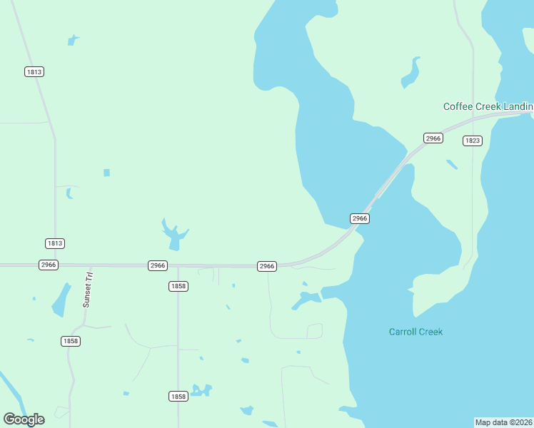 map of restaurants, bars, coffee shops, grocery stores, and more near Farm to Market 2966 in Yantis