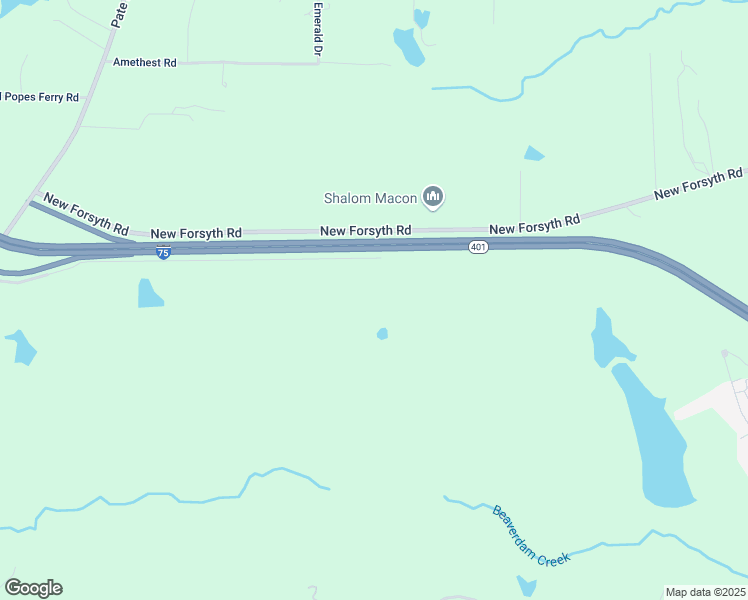 map of restaurants, bars, coffee shops, grocery stores, and more near 529 Bolingreen Drive in Macon