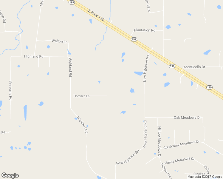 map of restaurants, bars, coffee shops, grocery stores, and more near 143 Florence Lane in Springtown