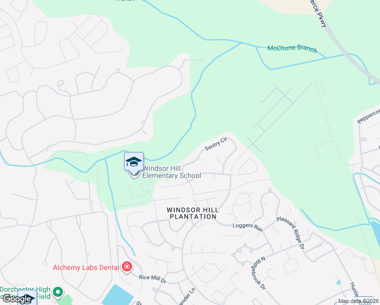 map of restaurants, bars, coffee shops, grocery stores, and more near 8558 Sentry Circle in North Charleston