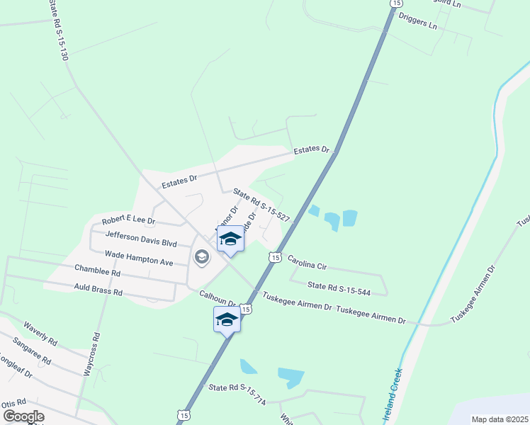 map of restaurants, bars, coffee shops, grocery stores, and more near 109 Lemon Road in Walterboro