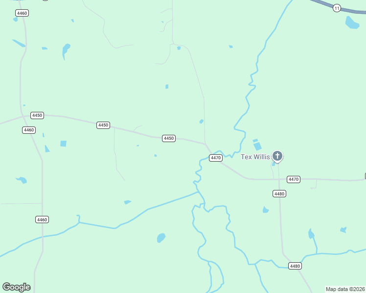 map of restaurants, bars, coffee shops, grocery stores, and more near 2264 County Road 4450 in Winnsboro