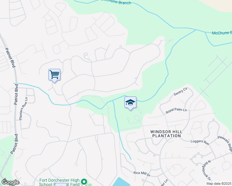 map of restaurants, bars, coffee shops, grocery stores, and more near in North Charleston