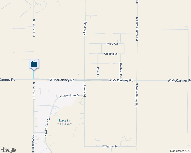 map of restaurants, bars, coffee shops, grocery stores, and more near 6463 North Pinto Lane in Coolidge