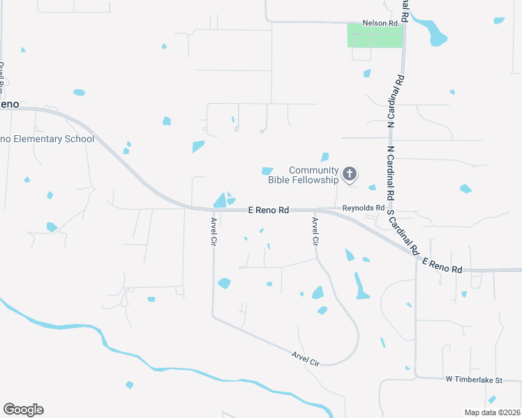 map of restaurants, bars, coffee shops, grocery stores, and more near 1010A East Reno Road in Azle