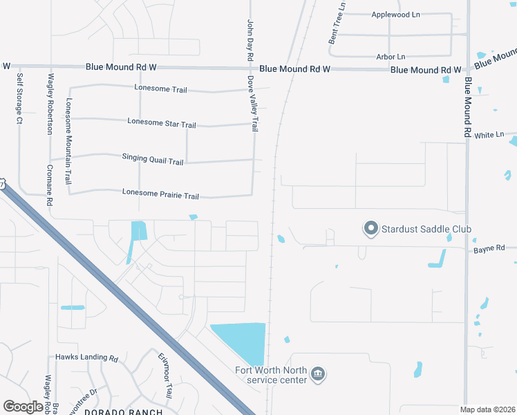 map of restaurants, bars, coffee shops, grocery stores, and more near 201 Lonesome Prairie Tr in Haslet