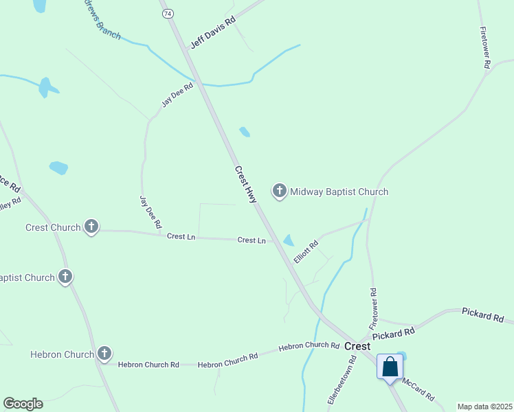 map of restaurants, bars, coffee shops, grocery stores, and more near 5370 Crest Highway in Thomaston