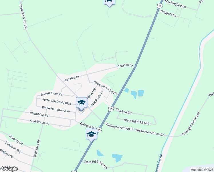 map of restaurants, bars, coffee shops, grocery stores, and more near 109 Lemon Road in Walterboro