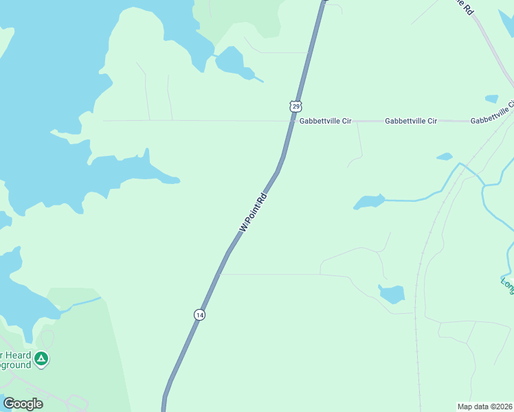 map of restaurants, bars, coffee shops, grocery stores, and more near 6294 West Point Road in LaGrange