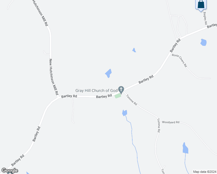 map of restaurants, bars, coffee shops, grocery stores, and more near 2626 Bartley Road in LaGrange