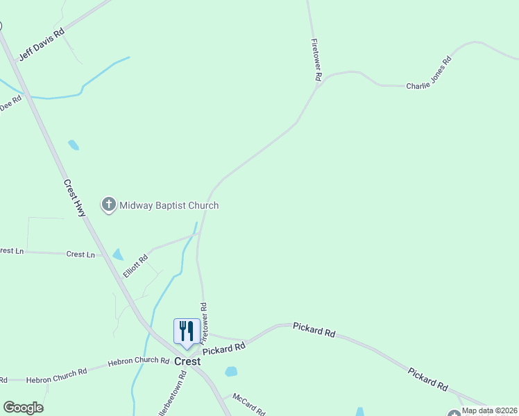 map of restaurants, bars, coffee shops, grocery stores, and more near 330 Firetower Road in Thomaston