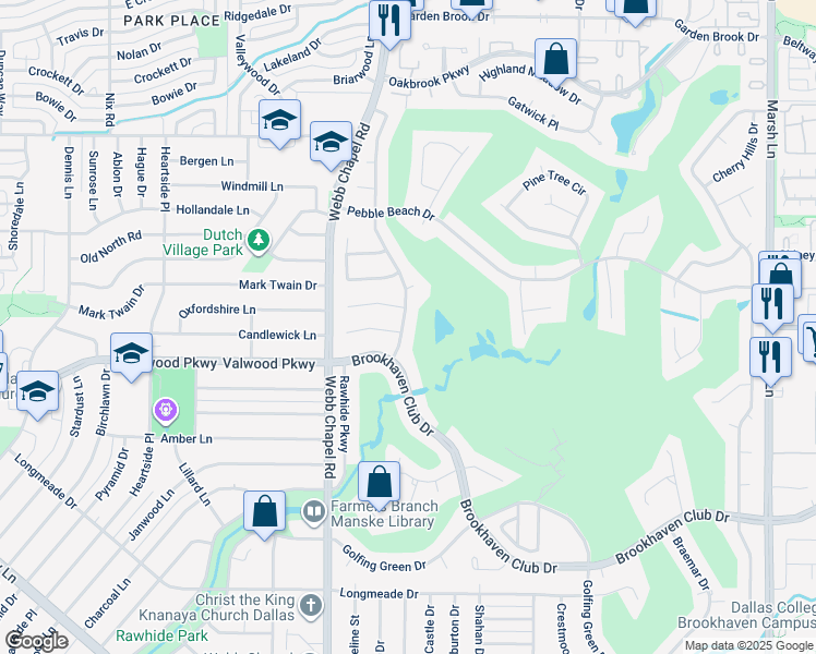 map of restaurants, bars, coffee shops, grocery stores, and more near in Dallas