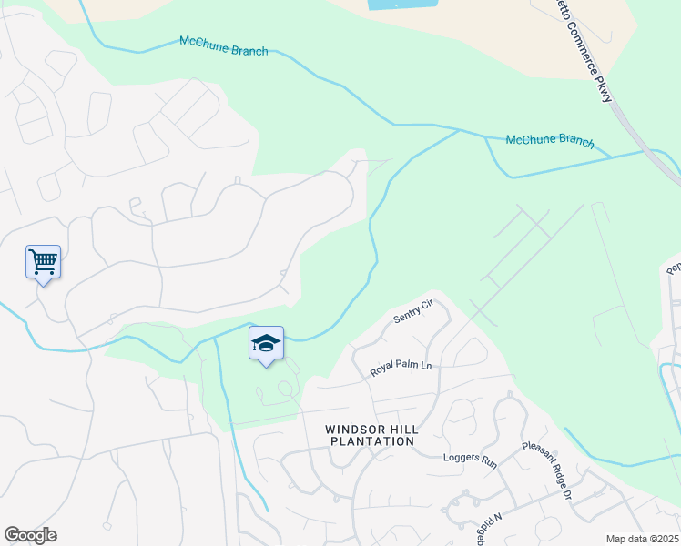 map of restaurants, bars, coffee shops, grocery stores, and more near 4205 Magnolia Court in North Charleston