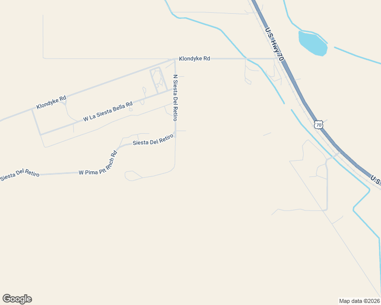 map of restaurants, bars, coffee shops, grocery stores, and more near 7631 Siesta Del Retiro in Pima