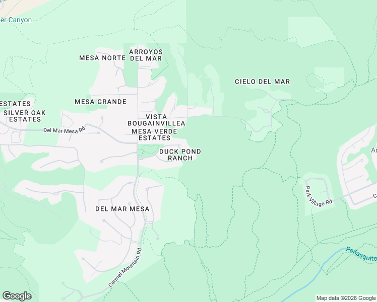 map of restaurants, bars, coffee shops, grocery stores, and more near 6691 Duck Pond Lane in San Diego
