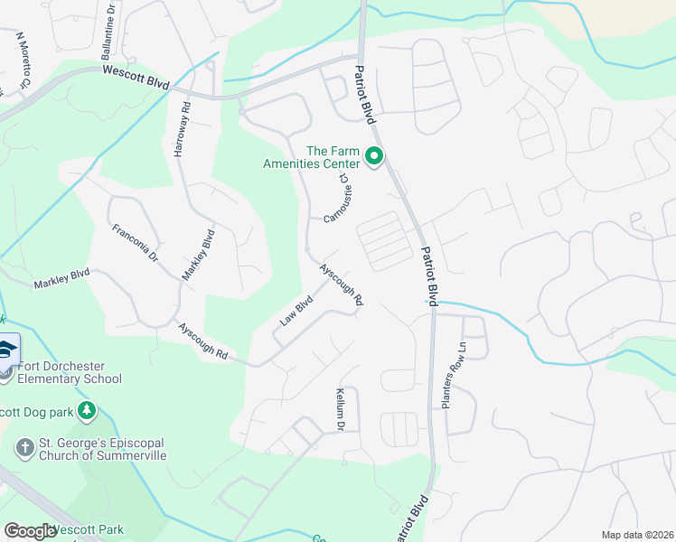 map of restaurants, bars, coffee shops, grocery stores, and more near 4804 Hortonrest Court in Summerville