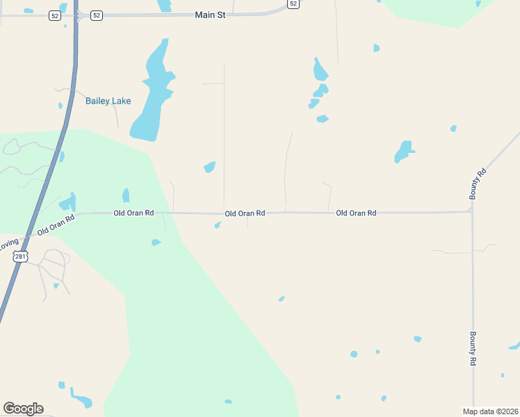 map of restaurants, bars, coffee shops, grocery stores, and more near 697 Old Oran Road in Perrin
