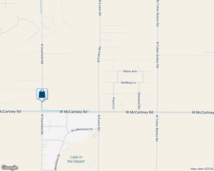 map of restaurants, bars, coffee shops, grocery stores, and more near 7085 Gelding Lane in Coolidge