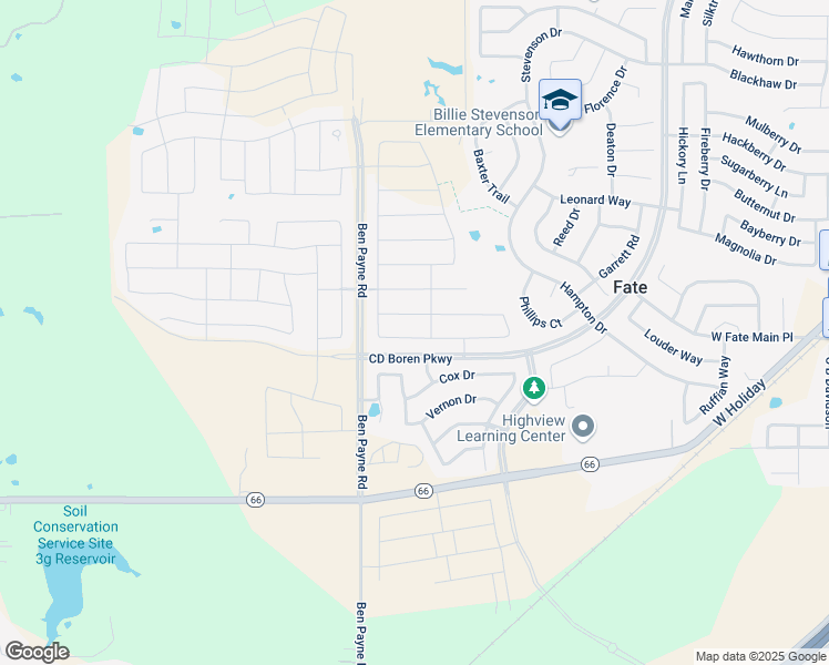 map of restaurants, bars, coffee shops, grocery stores, and more near 310 Micco Lane in Rockwall