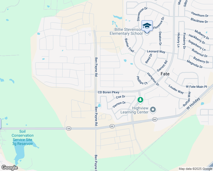 map of restaurants, bars, coffee shops, grocery stores, and more near 310 Micco Lane in Rockwall
