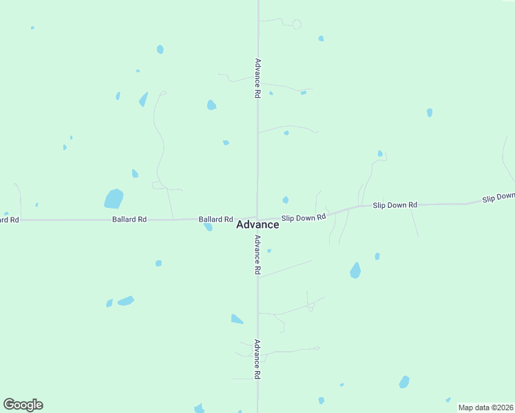 map of restaurants, bars, coffee shops, grocery stores, and more near Advance Road in Weatherford
