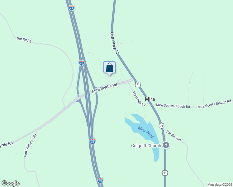 map of restaurants, bars, coffee shops, grocery stores, and more near 6951 Mira Myrtis Road in Ida