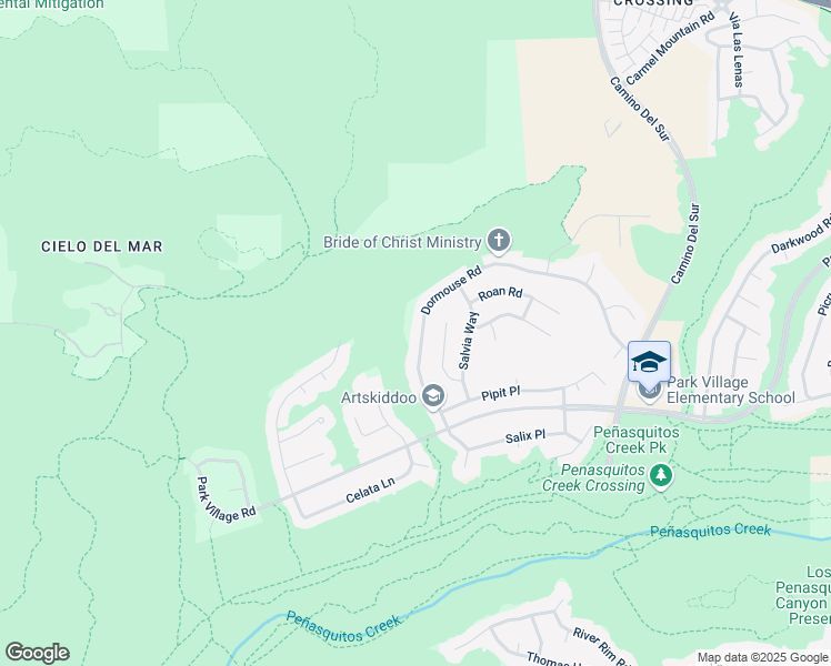 map of restaurants, bars, coffee shops, grocery stores, and more near 12316 Dormouse Road in San Diego