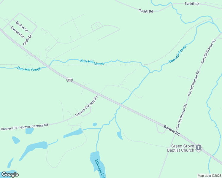 map of restaurants, bars, coffee shops, grocery stores, and more near 70 Betha Lane in Sandersville