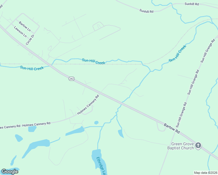 map of restaurants, bars, coffee shops, grocery stores, and more near 70 Betha Lane in Sandersville