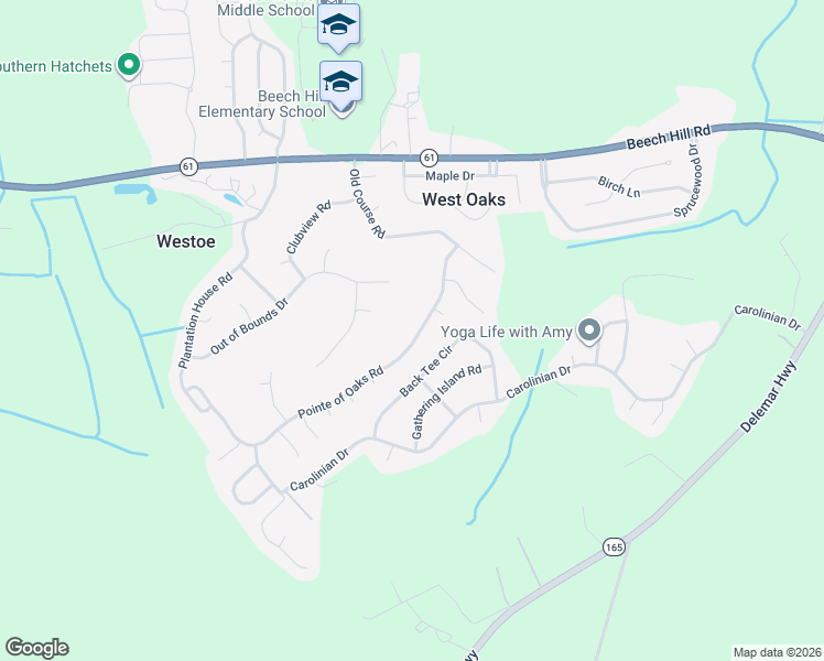 map of restaurants, bars, coffee shops, grocery stores, and more near 528 Pointe of Oaks Road in Summerville