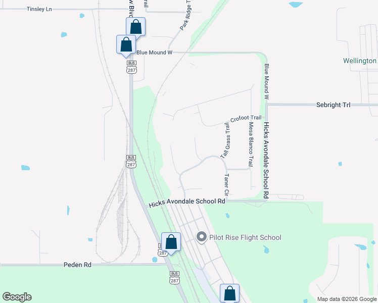 map of restaurants, bars, coffee shops, grocery stores, and more near 11825 Gaucho Ct in Haslet