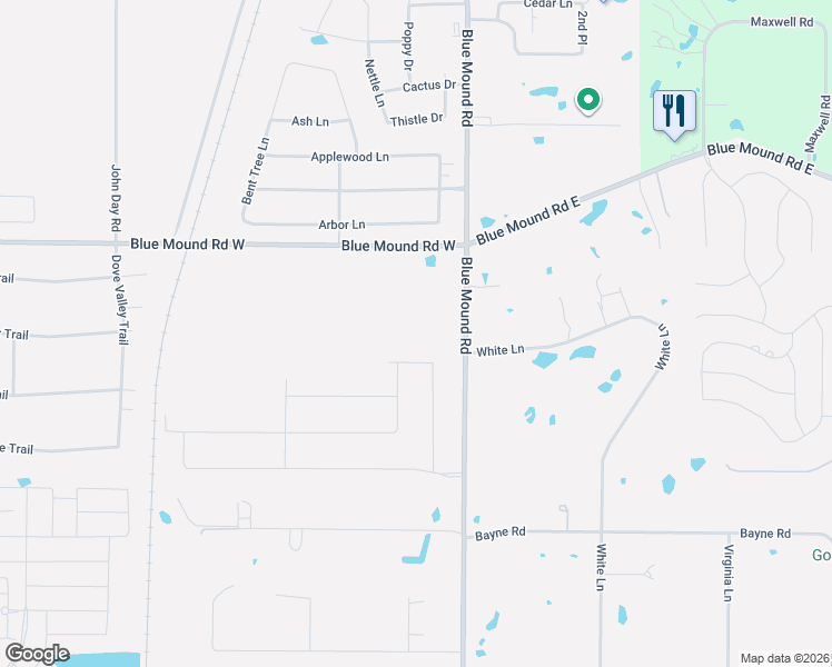 map of restaurants, bars, coffee shops, grocery stores, and more near 11325 Farm to Market Road 156 in Haslet
