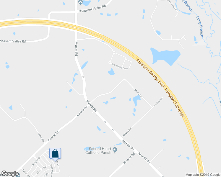 map of restaurants, bars, coffee shops, grocery stores, and more near 3709 Castle Dr in Rowlett