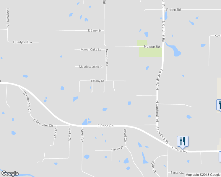 map of restaurants, bars, coffee shops, grocery stores, and more near 1220 Tiffany Street in Azle
