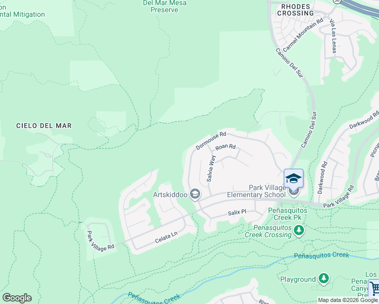 map of restaurants, bars, coffee shops, grocery stores, and more near 12348 Dormouse Road in San Diego
