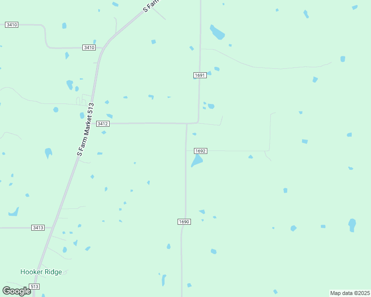 map of restaurants, bars, coffee shops, grocery stores, and more near County Road 1690 in East Tawakoni