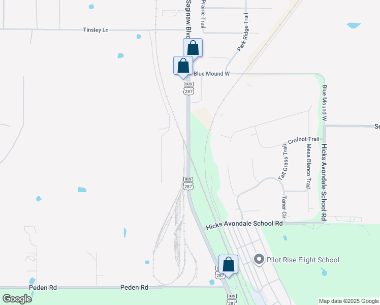 map of restaurants, bars, coffee shops, grocery stores, and more near 12085 North Saginaw Boulevard in Fort Worth