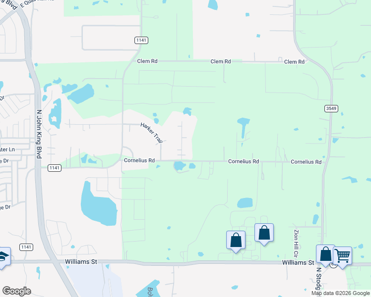 map of restaurants, bars, coffee shops, grocery stores, and more near 1204 Marilyn Jayne Lane in Rockwall