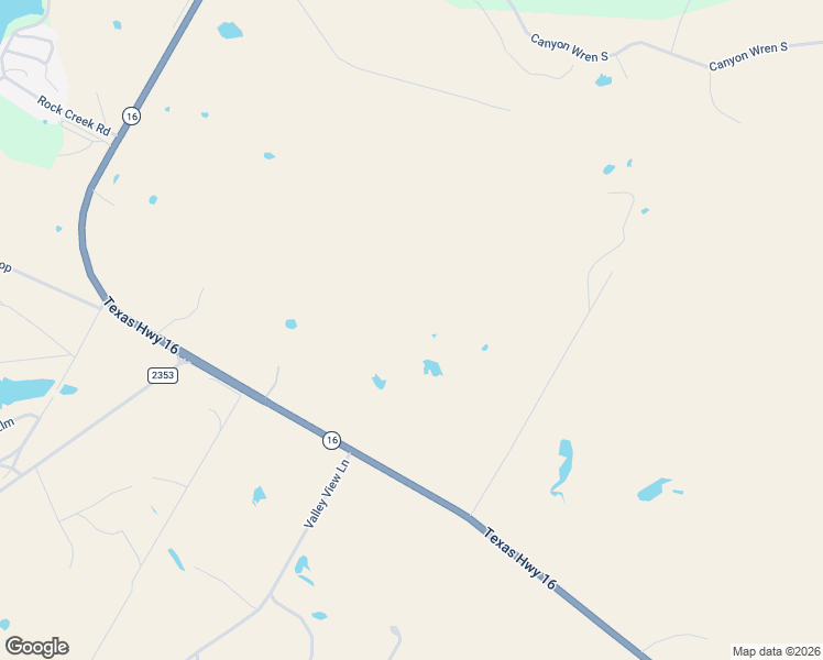 map of restaurants, bars, coffee shops, grocery stores, and more near Texas 16 in Graford