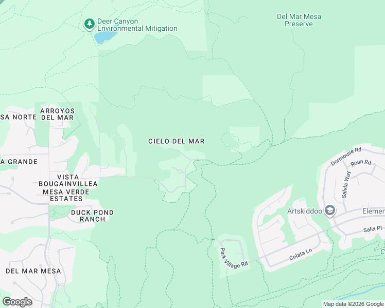 map of restaurants, bars, coffee shops, grocery stores, and more near 6938 The Preserve Terrace in San Diego