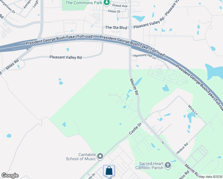 map of restaurants, bars, coffee shops, grocery stores, and more near 9401 Merritt Road in Rowlett