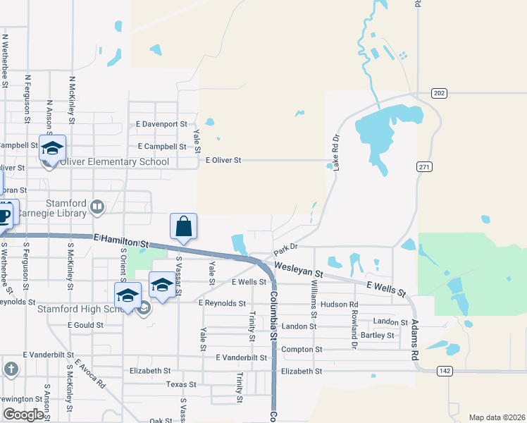 map of restaurants, bars, coffee shops, grocery stores, and more near in Stamford