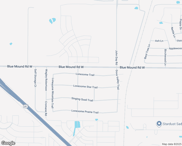 map of restaurants, bars, coffee shops, grocery stores, and more near 408 Lonesome Trail in Haslet