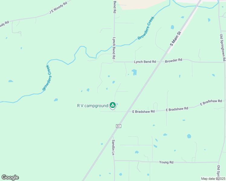 map of restaurants, bars, coffee shops, grocery stores, and more near 170 West Bradshaw Road in Springtown