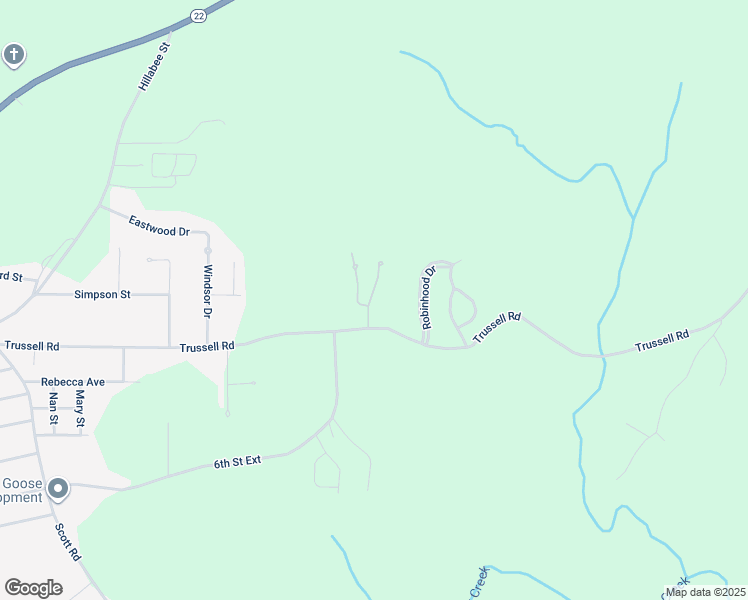 map of restaurants, bars, coffee shops, grocery stores, and more near 162 Knollwood Drive in Alexander City