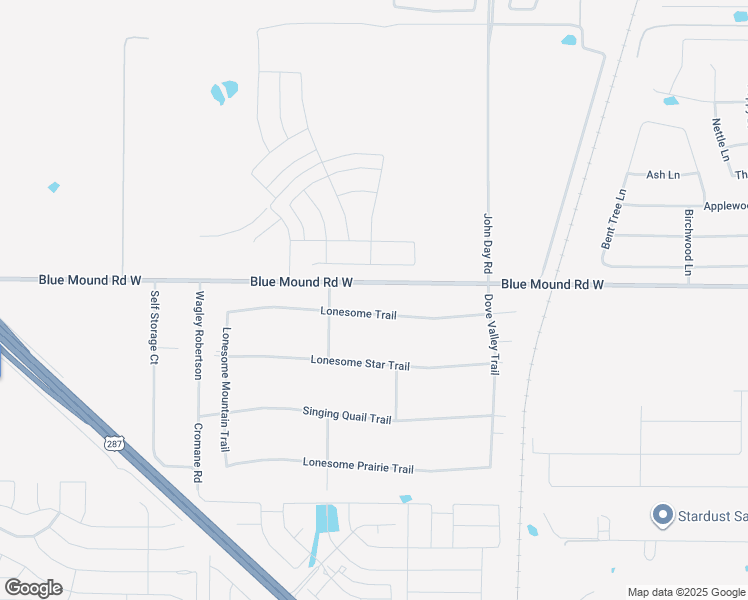 map of restaurants, bars, coffee shops, grocery stores, and more near 408 Lonesome Trail in Haslet