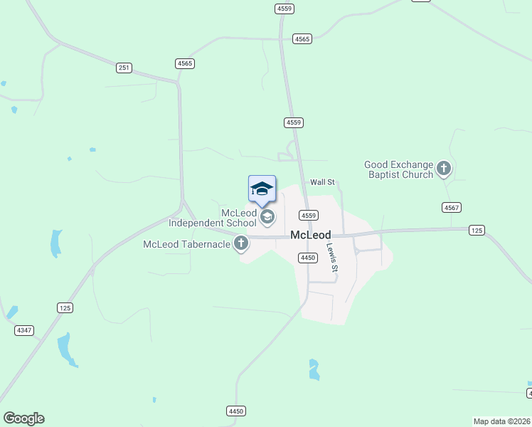 map of restaurants, bars, coffee shops, grocery stores, and more near 92 High School Road in McLeod