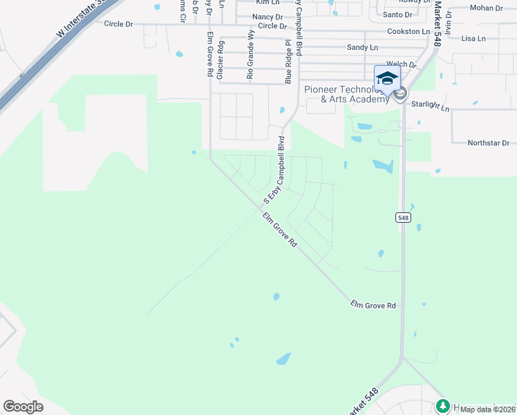 map of restaurants, bars, coffee shops, grocery stores, and more near 3754 Elm Grove Road in Royse City