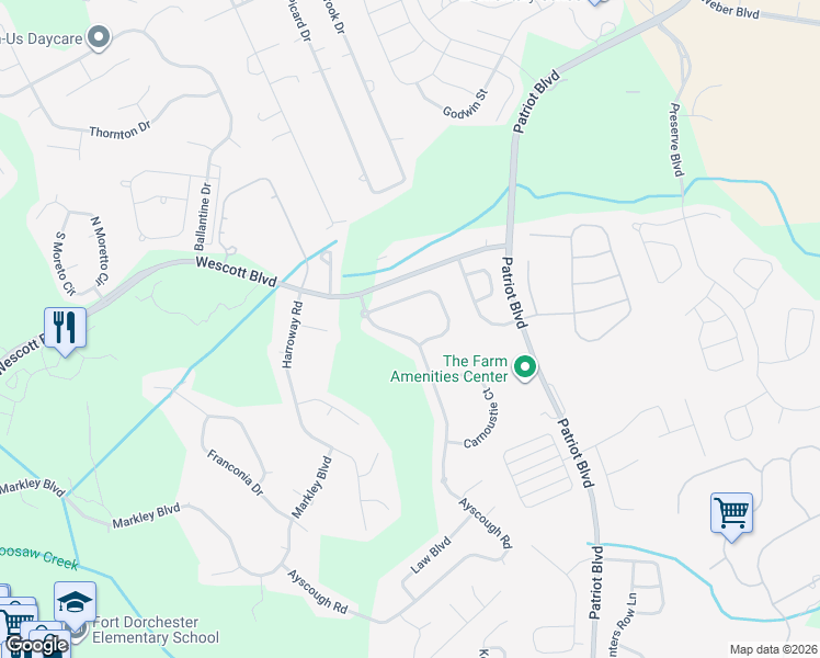 map of restaurants, bars, coffee shops, grocery stores, and more near 4814 Habersham Lane in Summerville
