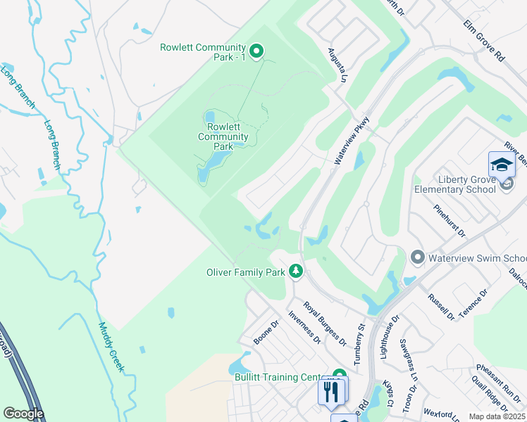 map of restaurants, bars, coffee shops, grocery stores, and more near 9422 Glenshee Drive in Rowlett